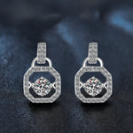 Mosangshi 925 sterling silver classic bag earrings