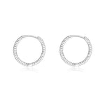 Plain S925 Sterling Silver Hoop Earrings