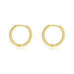 Plain S925 Sterling Silver Hoop Earrings