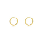 Plain S925 Sterling Silver Hoop Earrings