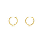 Plain S925 Sterling Silver Hoop Earrings