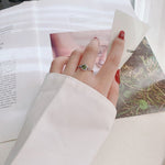 925 Sterling Silver Sunflower Moissanite Ring