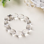 Natural Brazilian Old-Mine White Crystal Bracelet