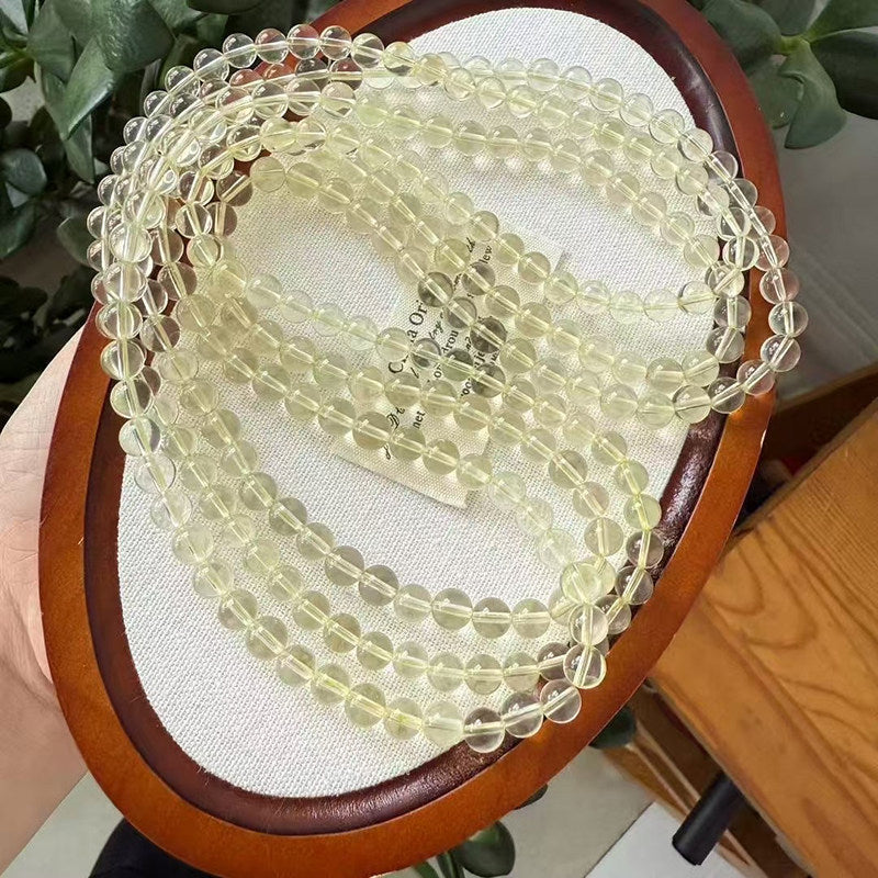 Natural Lemon Citrine Multi-Strand Bracelet