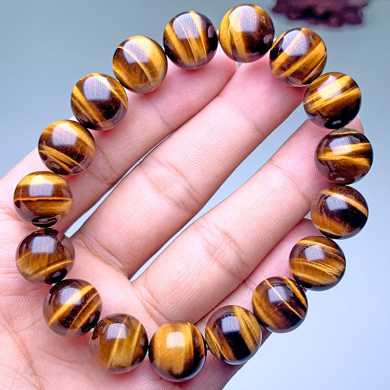 6A-7A Natural Yellow Tiger's Eye Bracelet