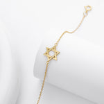 S925 Sterling Silver Hexagram Bracelet