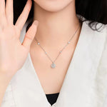 S925 Sterling Silver Moissanite Star Rock Candy Necklace