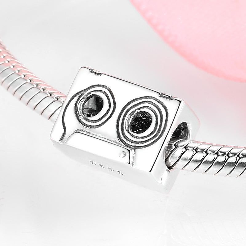 S925 Sterling Silver Tape Shape Pendant