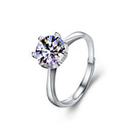 S925 Sterling Silver "One Love One Lifetime" Moissanite Couple Ring