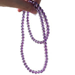 Natural Brazilian Amethyst Three-Wrap Bracelet