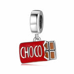 S925 Sterling Silver Chocolate Bead Pendant