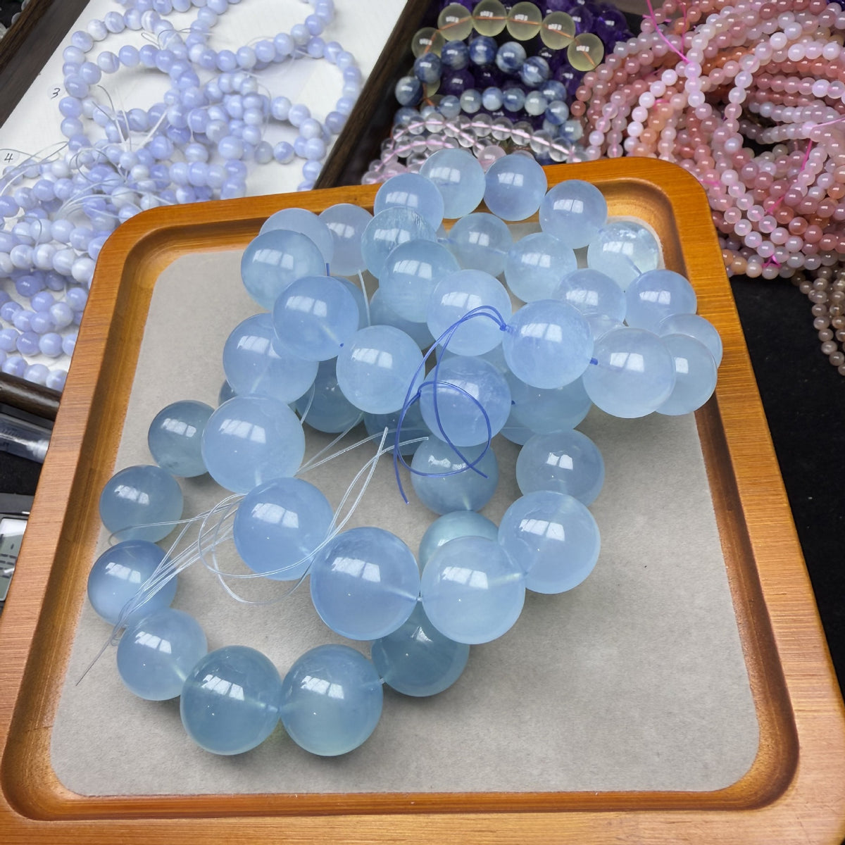 Natural Icy-Grade Aquamarine Bracelet