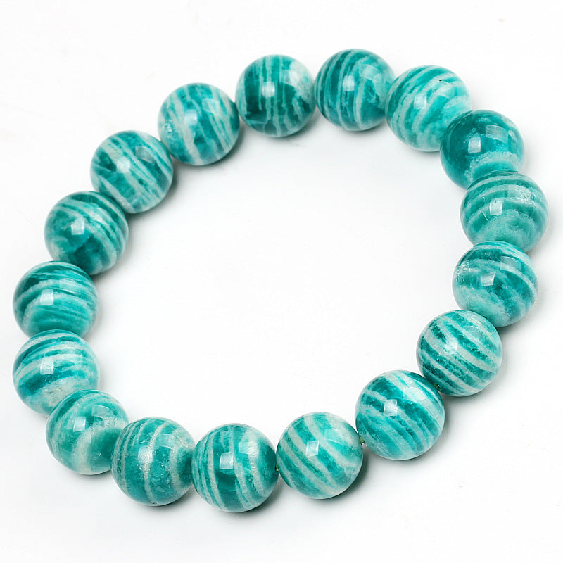 Ice-grade Zebra-patterned Amazonite Bracelet