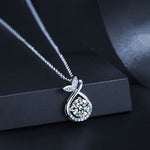 S925 Sterling Silver Moissanite Fishtail Necklace