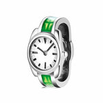 S925 Sterling Silver Mini Watch Beaded Pendant