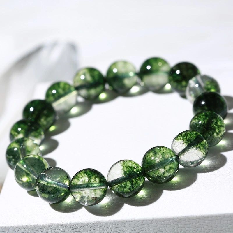 Natural Green Phantom Quartz Bracelet