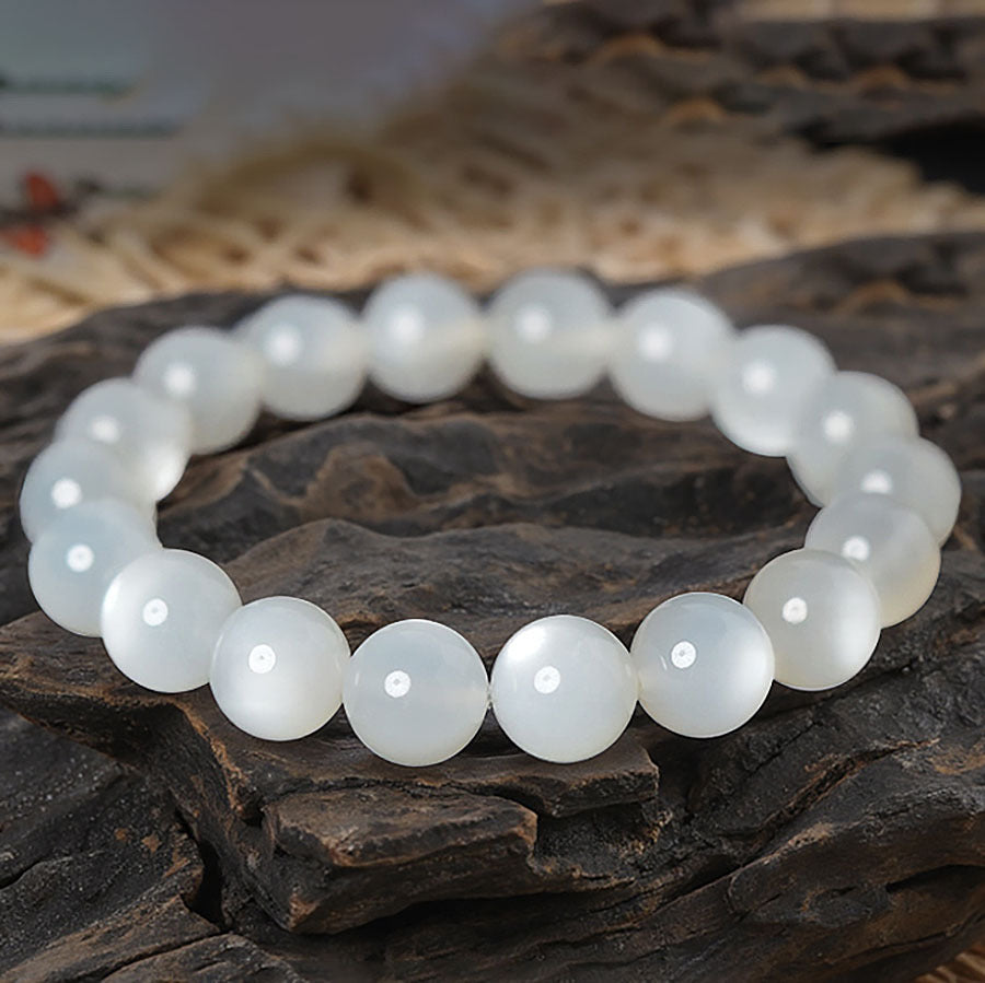 Natural White Moonstone Bracelet