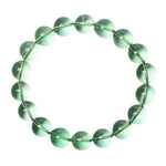 Ice-grade green fluorite crystal bracelet
