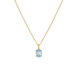 S925 Sterling Silver Sky Blue Topaz Necklace