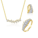 S925 Sterling Silver Necklace with Micro-set Sparkling Zirconia
