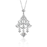 S925 Sterling Silver Moissanite Christmas Tree Pendant Necklace