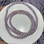 Natural Purple Jade-Quartz Three-Strand Bracelet