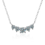 S925 Sterling Silver Smile Moissanite Necklace