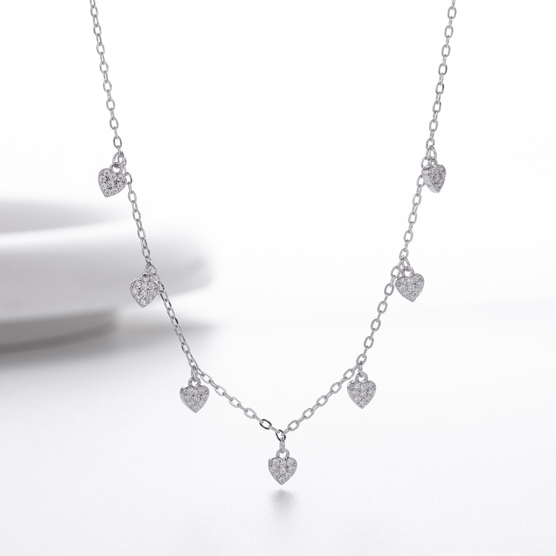 S925 pure silver zirconia ins exclusive necklace