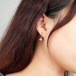 925 Sterling Silver Shell-Shaped Earrings