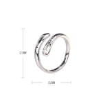 S925 Sterling Silver Openwork Cross Ring