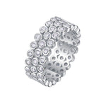 S925 Silver Moissanite Full-Eternity Ring
