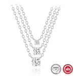 S925 Sterling Silver Solitaire Moissanite Necklace
