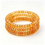 Natural faceted citrine abacus-bead bracelet