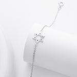 S925 Sterling Silver Hexagram Bracelet
