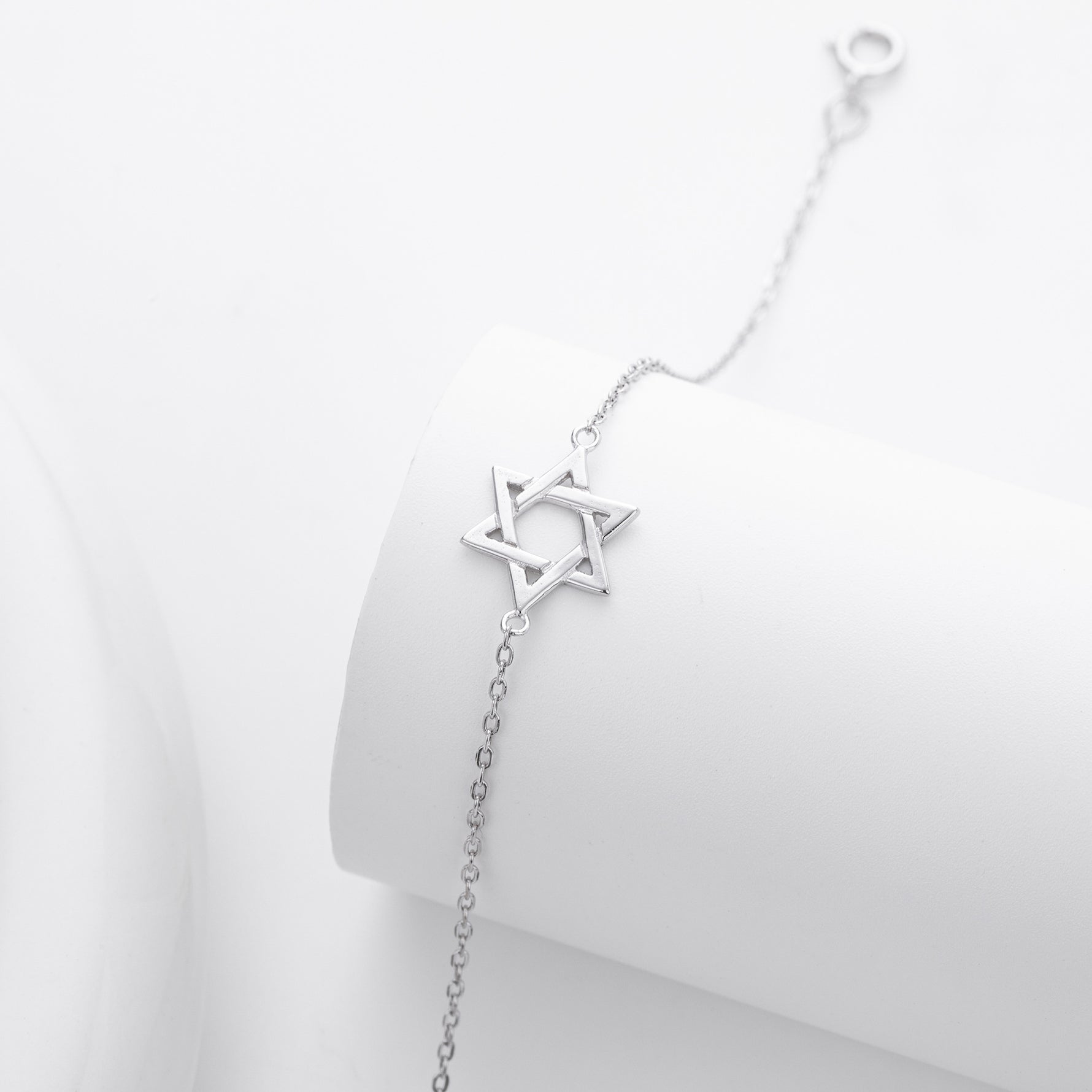S925 Sterling Silver Hexagram Bracelet