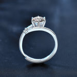S925 Sterling Silver “Dream Chaser” Moissanite Ring