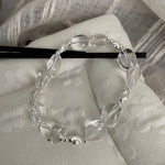 S925 Sterling Silver White Crystal Bracelet