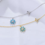 S925 Sterling Silver Little Daisy Anklet