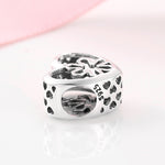 S925 Sterling Silver Winter Hollow Snowflake Bead Pendant