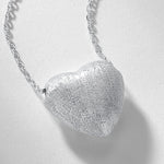 S925 Sterling Silver Three-Dimensional Love Necklace