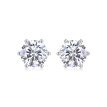 S925 Silver "Serene Moments" Moissanite Stud Earrings