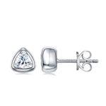 S925 Sterling Silver Moissanite Stud Earrings