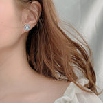 925 Sterling Silver New Chinese Style Zodiac Dragon Moissanite Earrings
