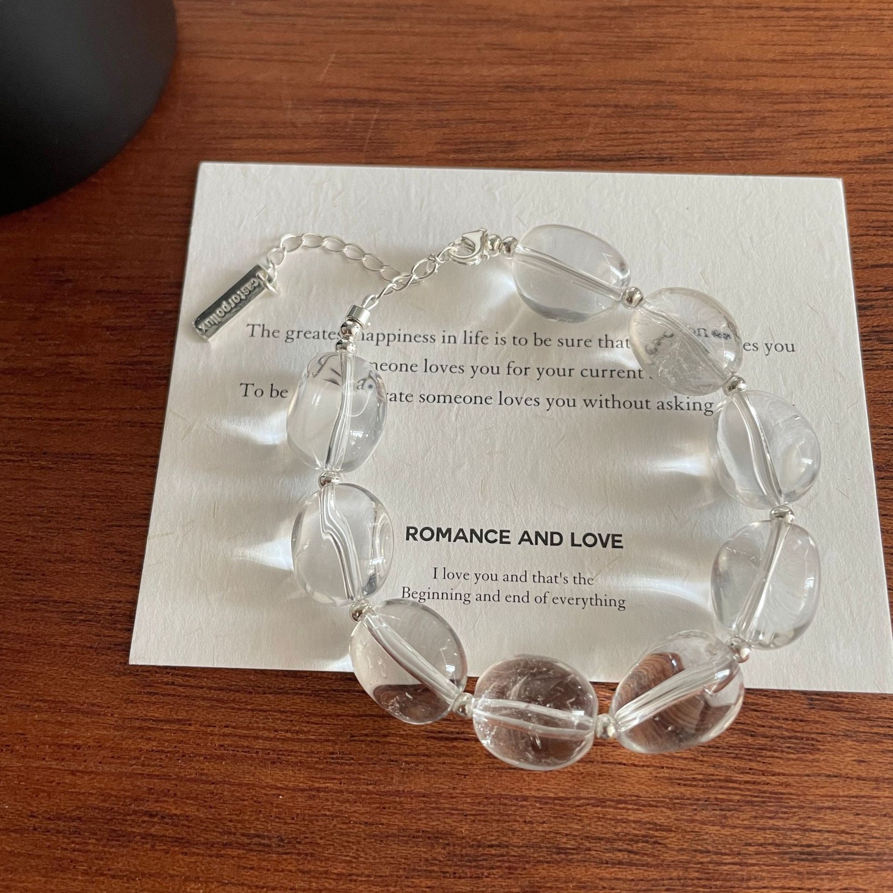 S925 Sterling Silver and White Crystal Bracelet