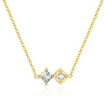 S925 Sterling Silver Zircon Necklace and Bracelet Set