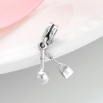 S925 Sterling Silver Spoon and Fork Pendant