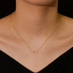 S925 Sterling Silver Colorful Opal Zircon Inlaid Necklace