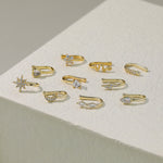 925 Sterling Silver Zircon U-Shaped Ear Cuff (Single unit)
