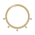 s925 Silver Moissanite Cuban Link Bracelet