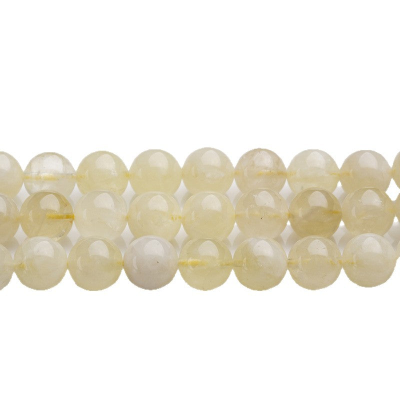 Lemon Citrine Round Beads – Wholesale DIY Accessories for Bracelets and Necklaces